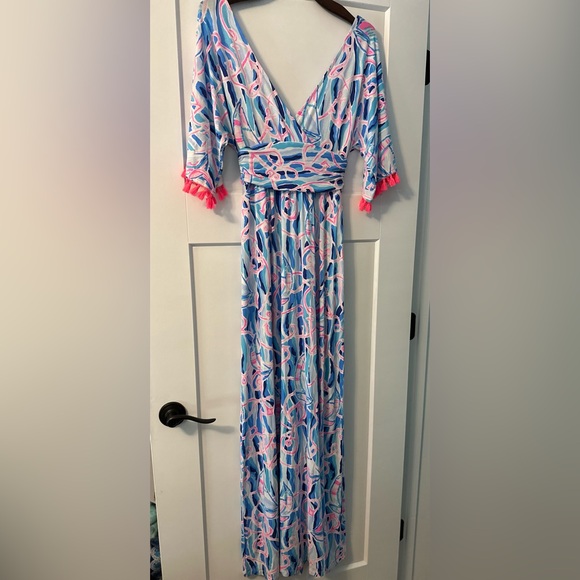Lilly Pulitzer Reel Nauti Parigi Maxi Dress 🦄 - Picture 6 of 6